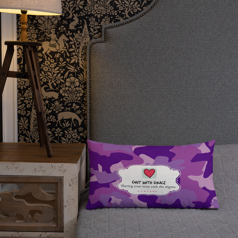 Army Enthusiast Camouflage Premium Throw Pillow