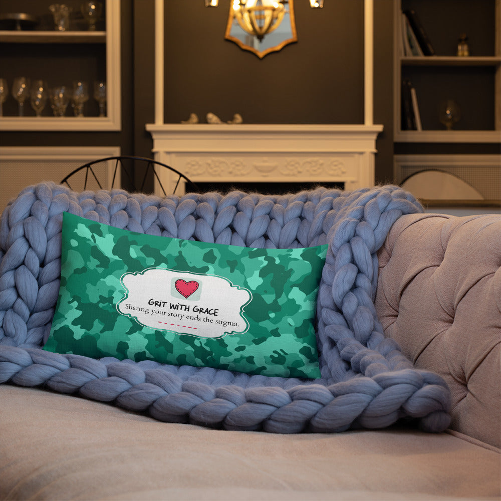 Army Enthusiast Camouflage Premium Throw Pillow