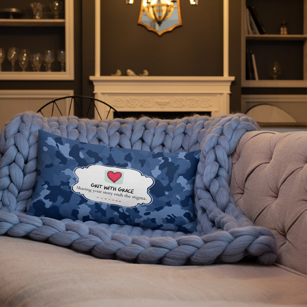 Army Enthusiast Camouflage Premium Throw Pillow