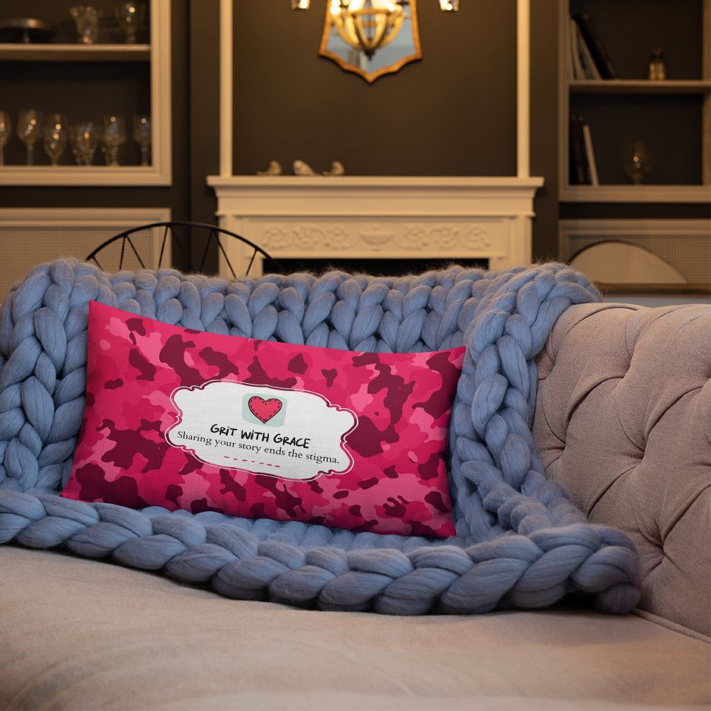Army Enthusiast Camouflage Premium Throw Pillow