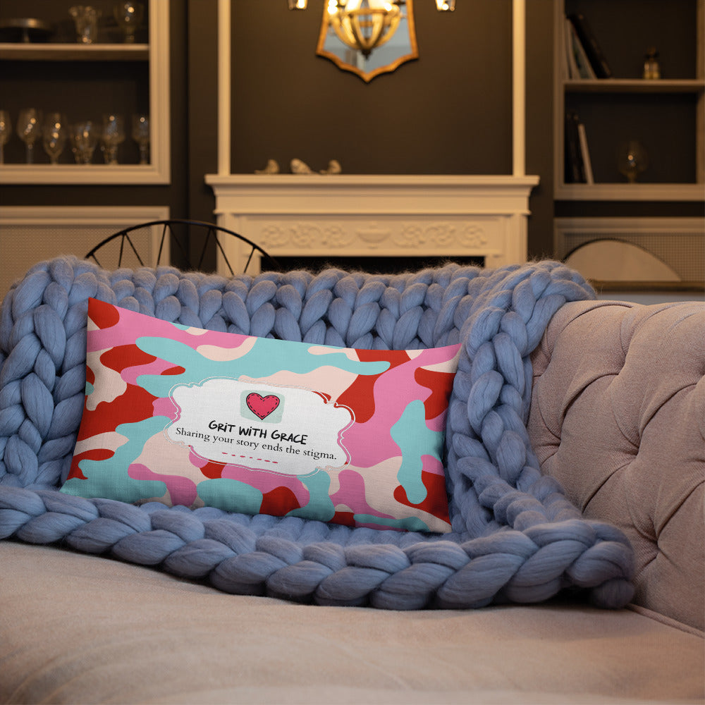 Army Enthusiast Camouflage Premium Throw Pillow