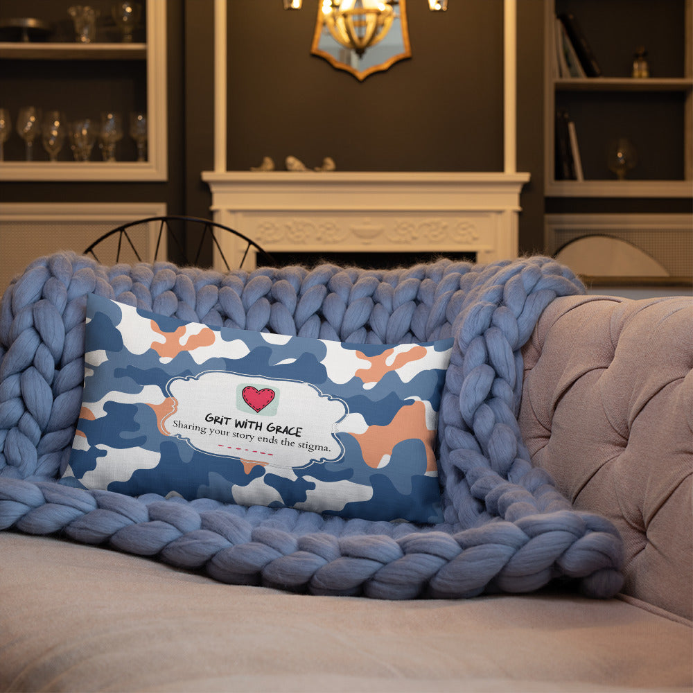 Army Enthusiast Camouflage Premium Throw Pillow