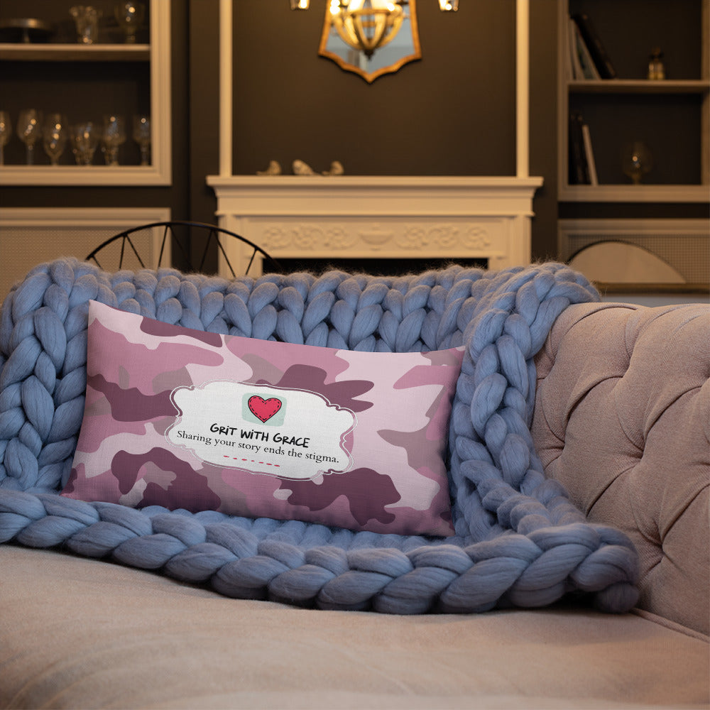 Army Enthusiast Camouflage Premium Throw Pillow