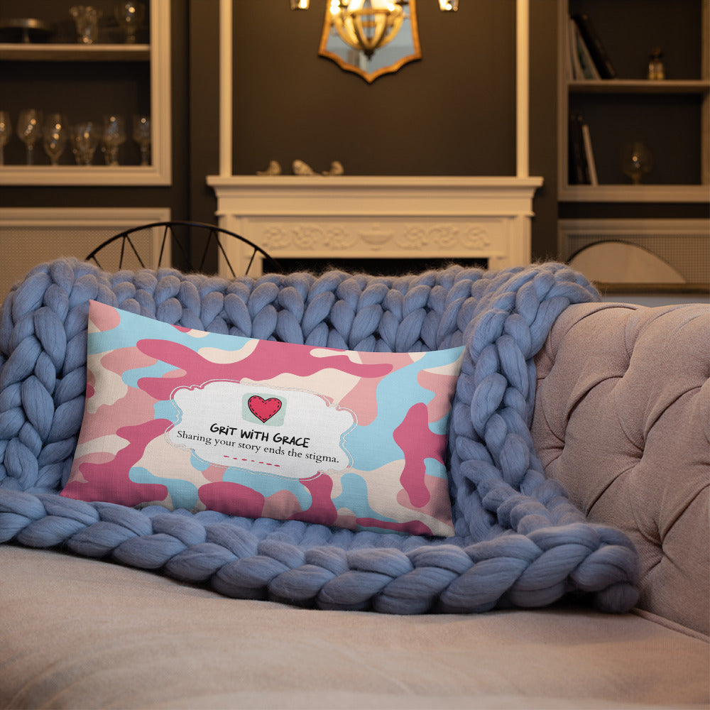 Army Enthusiast Camouflage Premium Throw Pillow