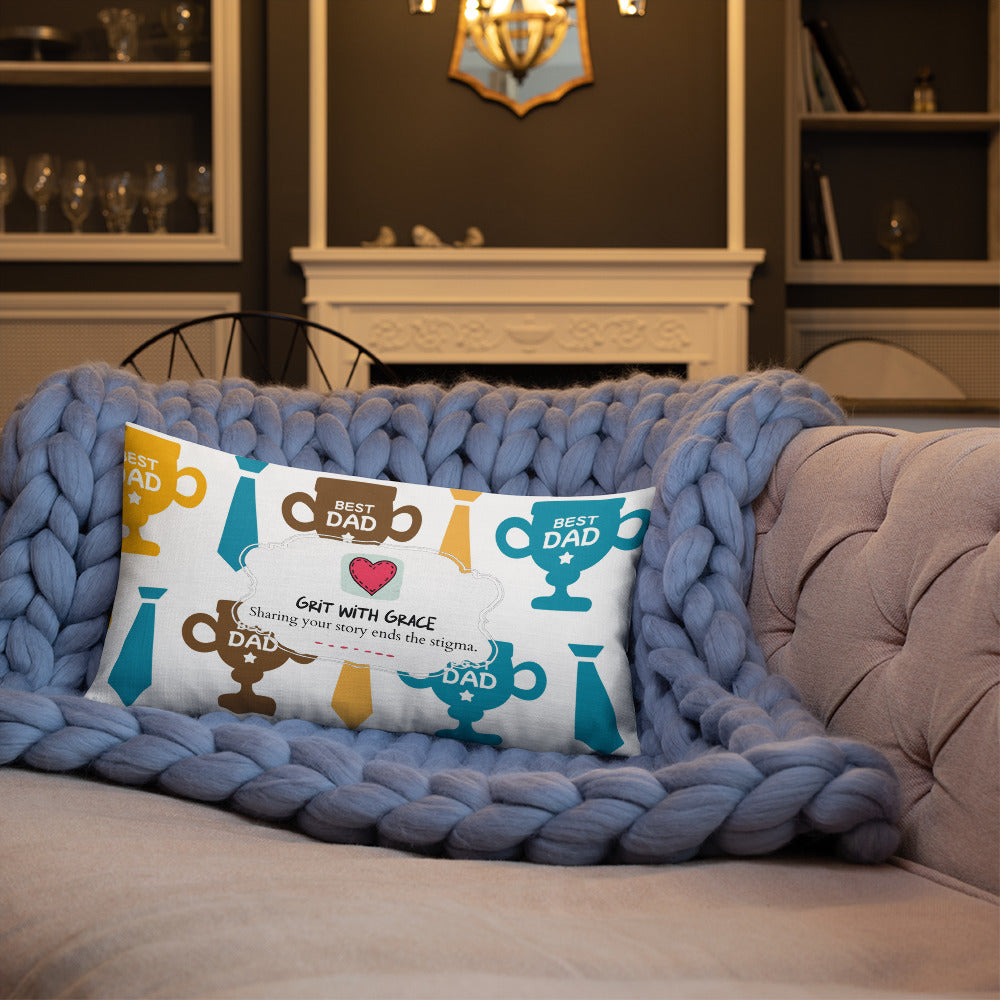 Cool Dad's Fashionably Decorative Throw Pillow