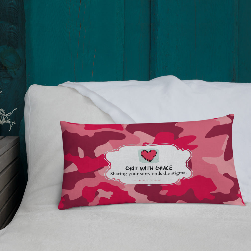 Army Enthusiast Camouflage Premium Throw Pillow