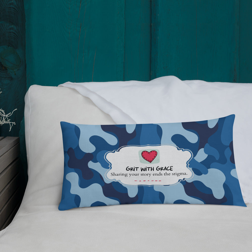 Army Enthusiast Camouflage Premium Throw Pillow