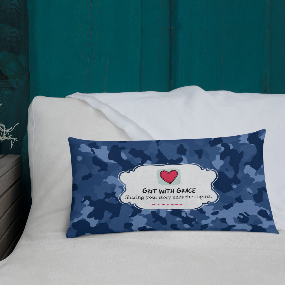 Army Enthusiast Camouflage Premium Throw Pillow