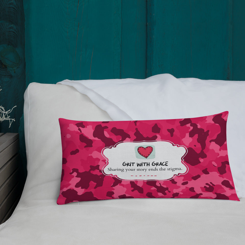 Army Enthusiast Camouflage Premium Throw Pillow