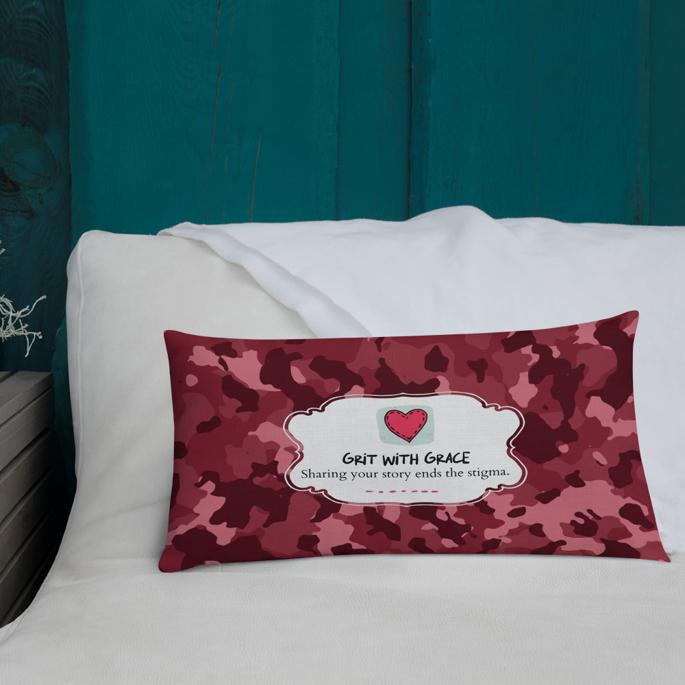 Army Enthusiast Camouflage Premium Throw Pillow