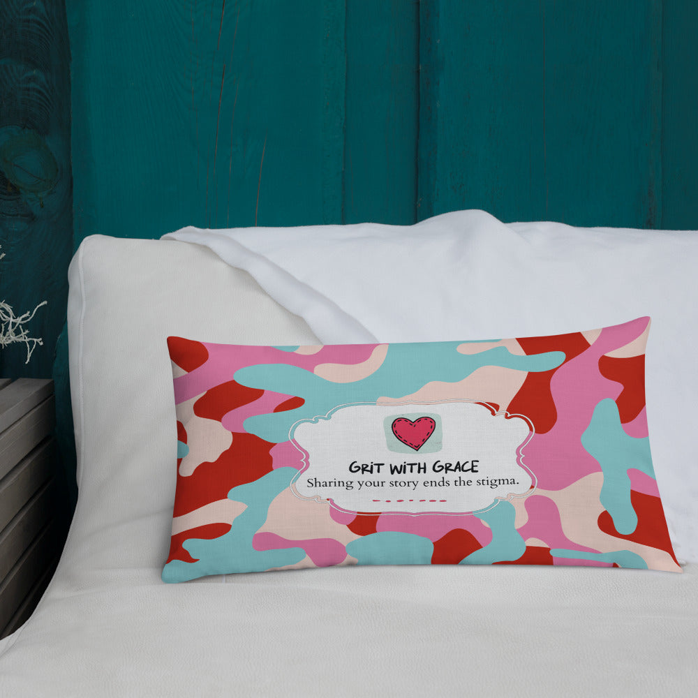 Army Enthusiast Camouflage Premium Throw Pillow