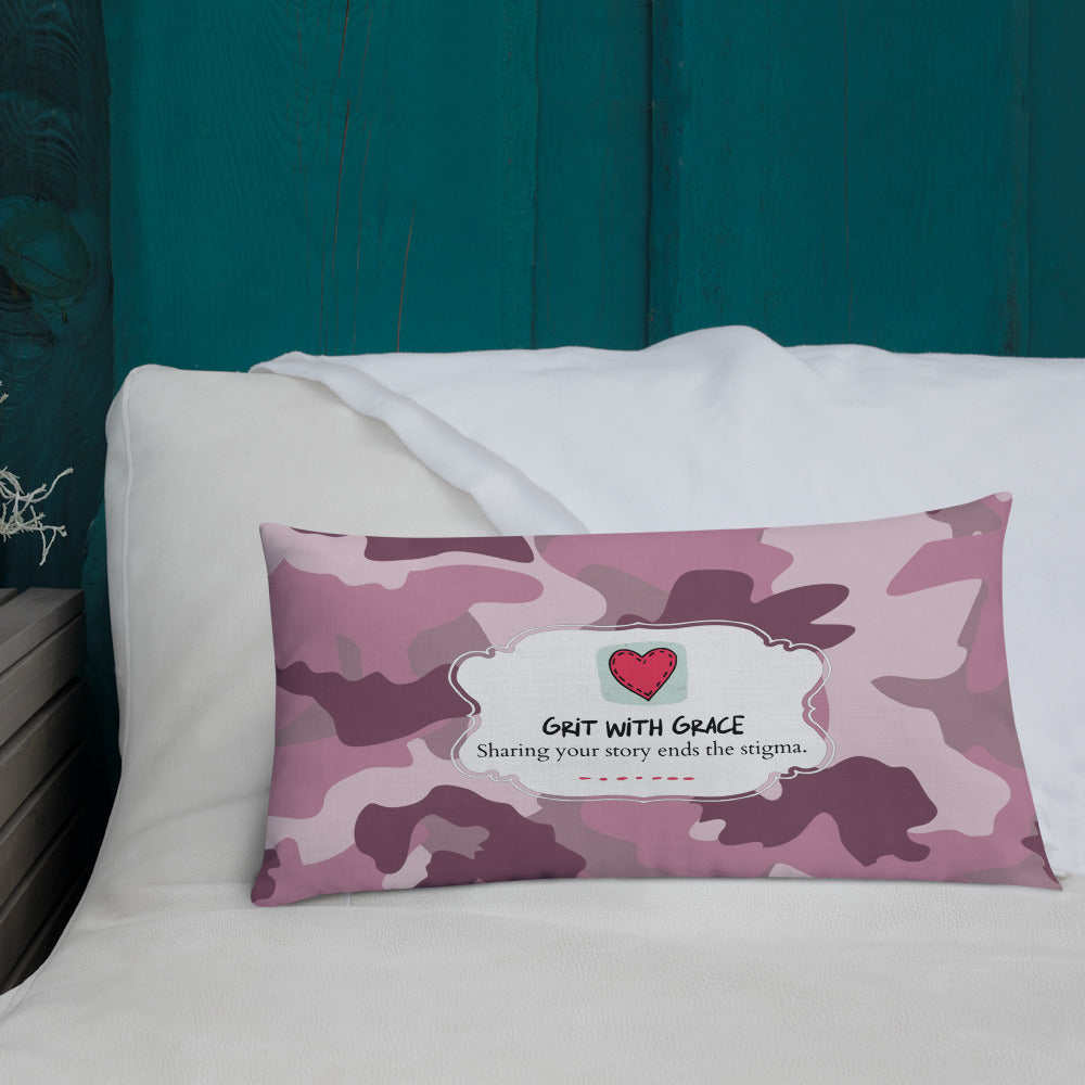 Army Enthusiast Camouflage Premium Throw Pillow