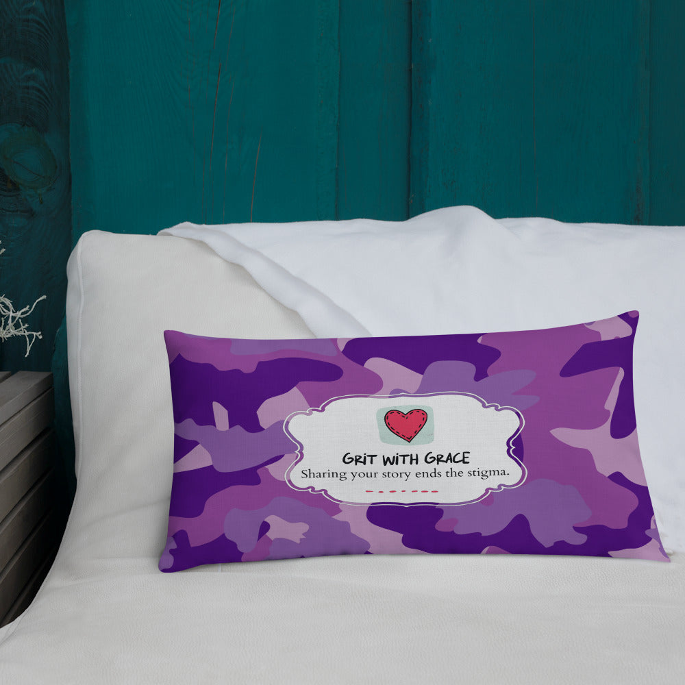 Army Enthusiast Camouflage Premium Throw Pillow