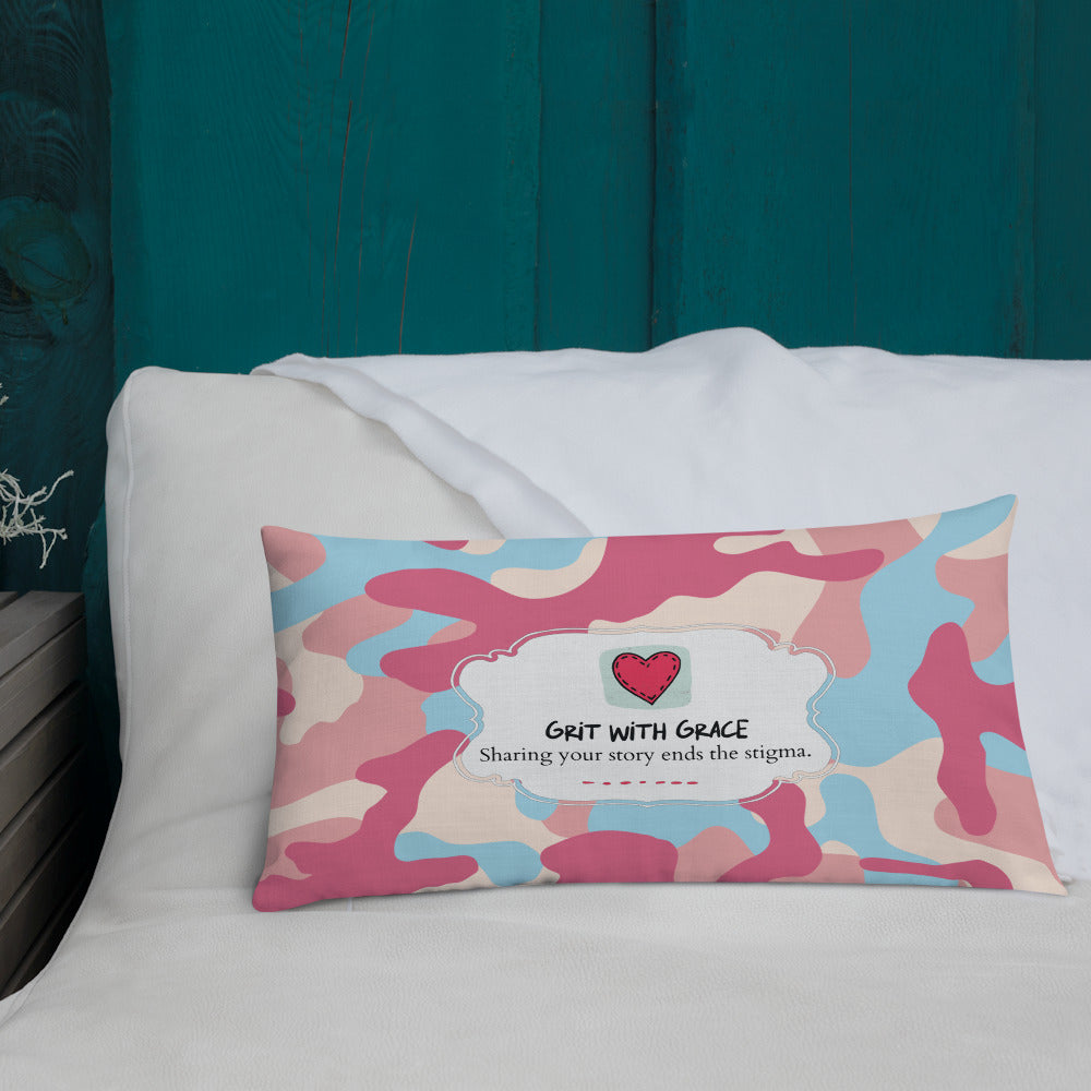 Army Enthusiast Camouflage Premium Throw Pillow