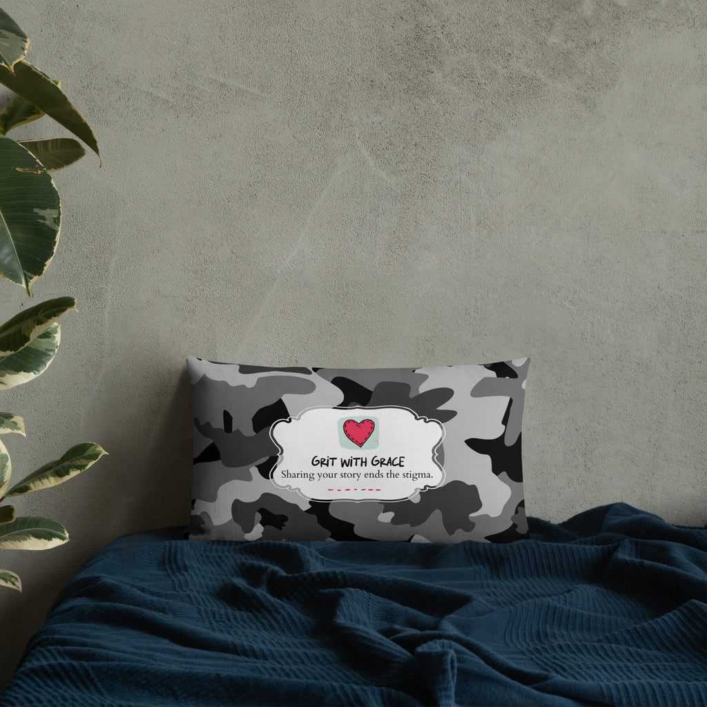 Army Enthusiast Camouflage Premium Throw Pillow