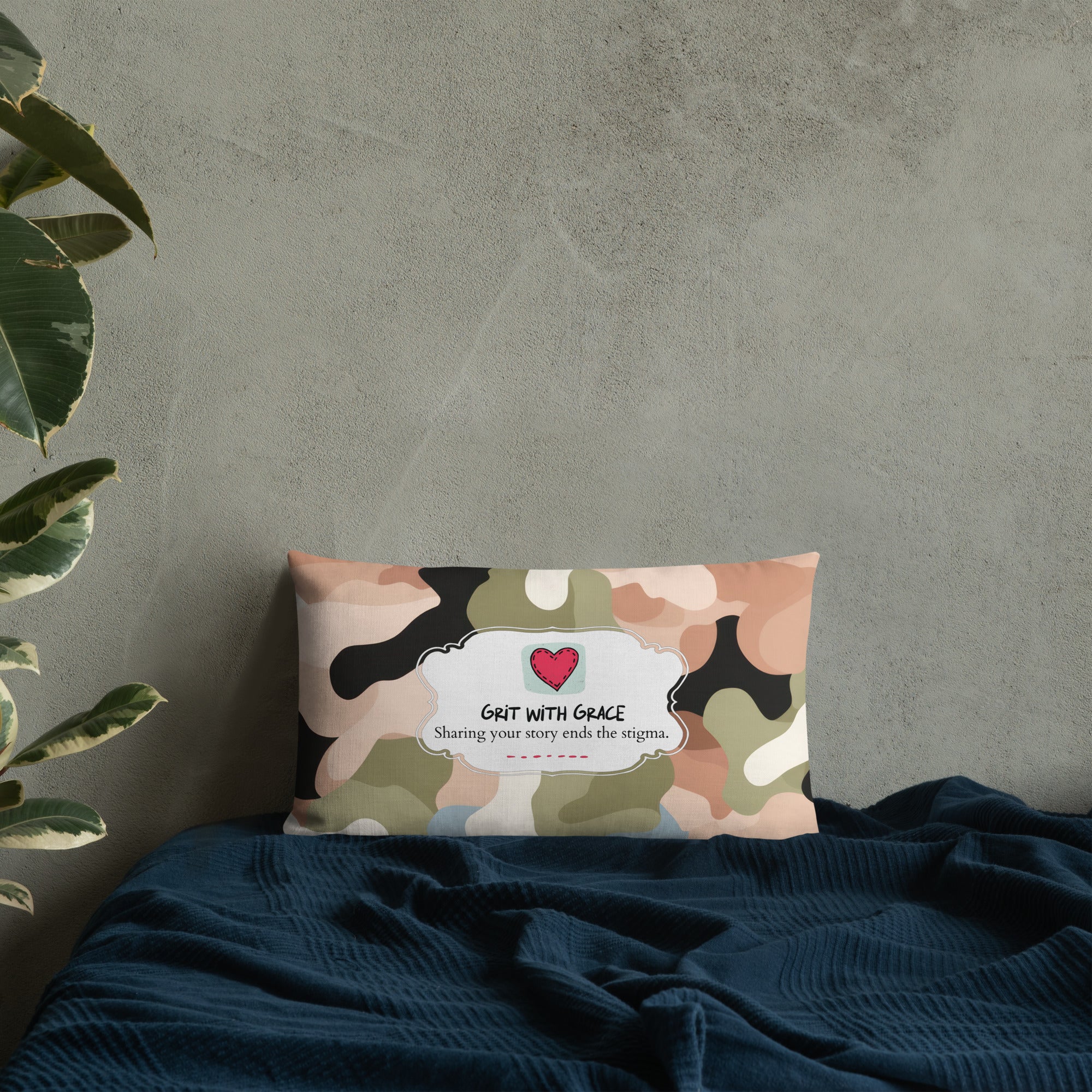 Army Enthusiast Camouflage Premium Throw Pillow