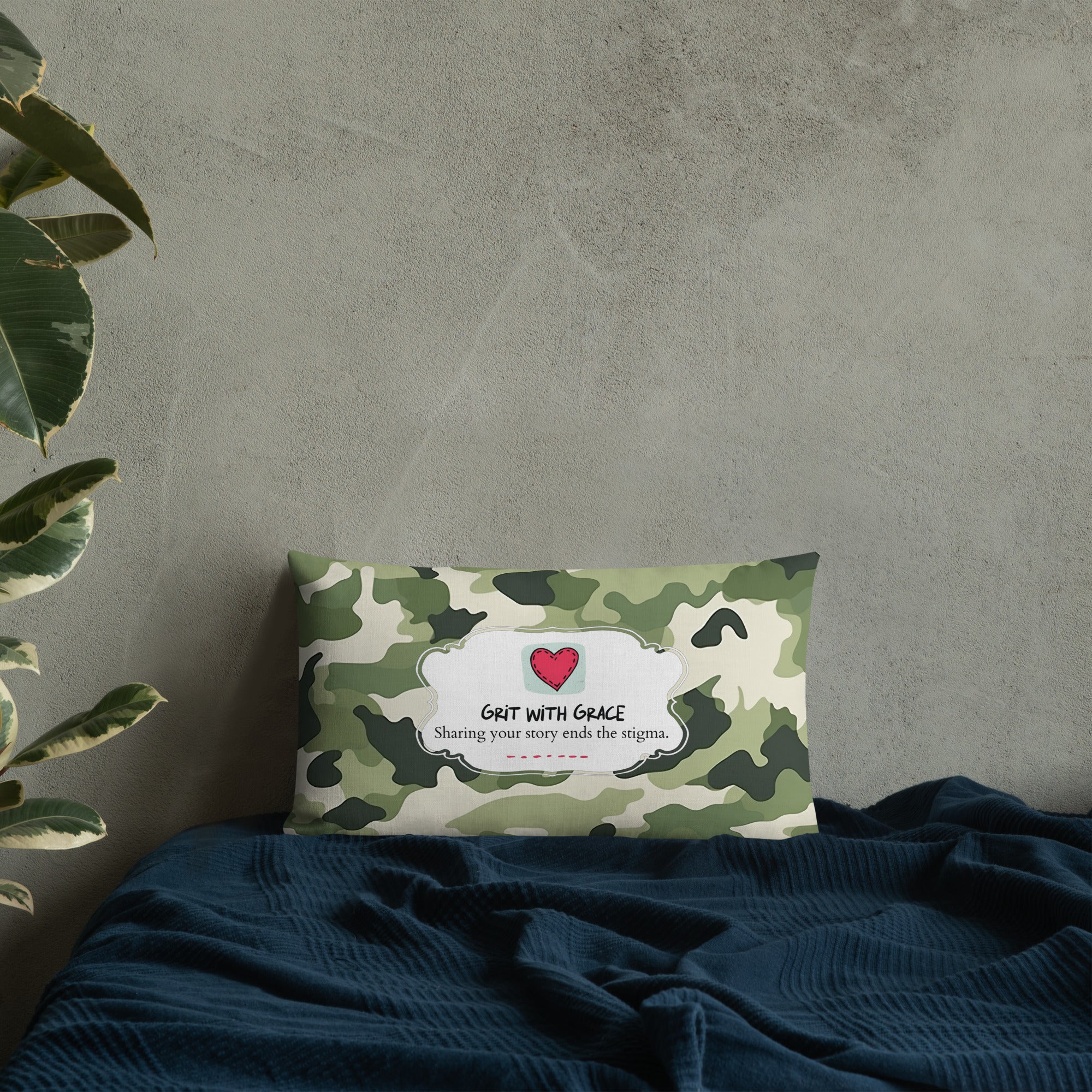 Army Enthusiast Camouflage Premium Throw Pillow