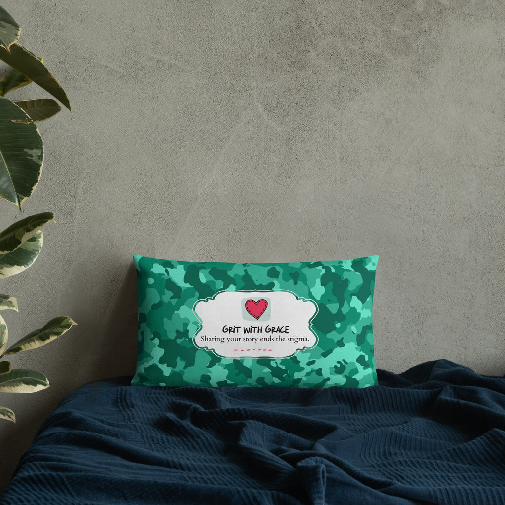 Army Enthusiast Camouflage Premium Throw Pillow