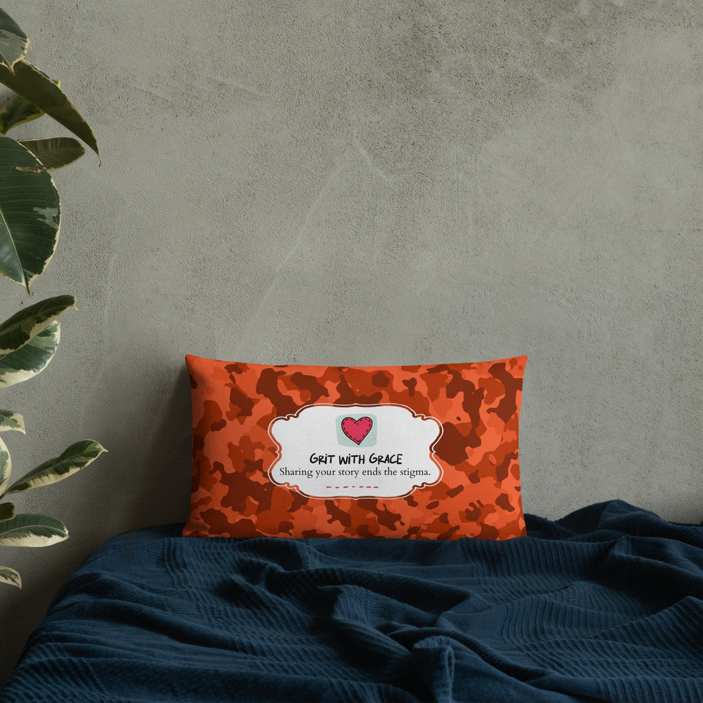 Army Enthusiast Camouflage Premium Throw Pillow