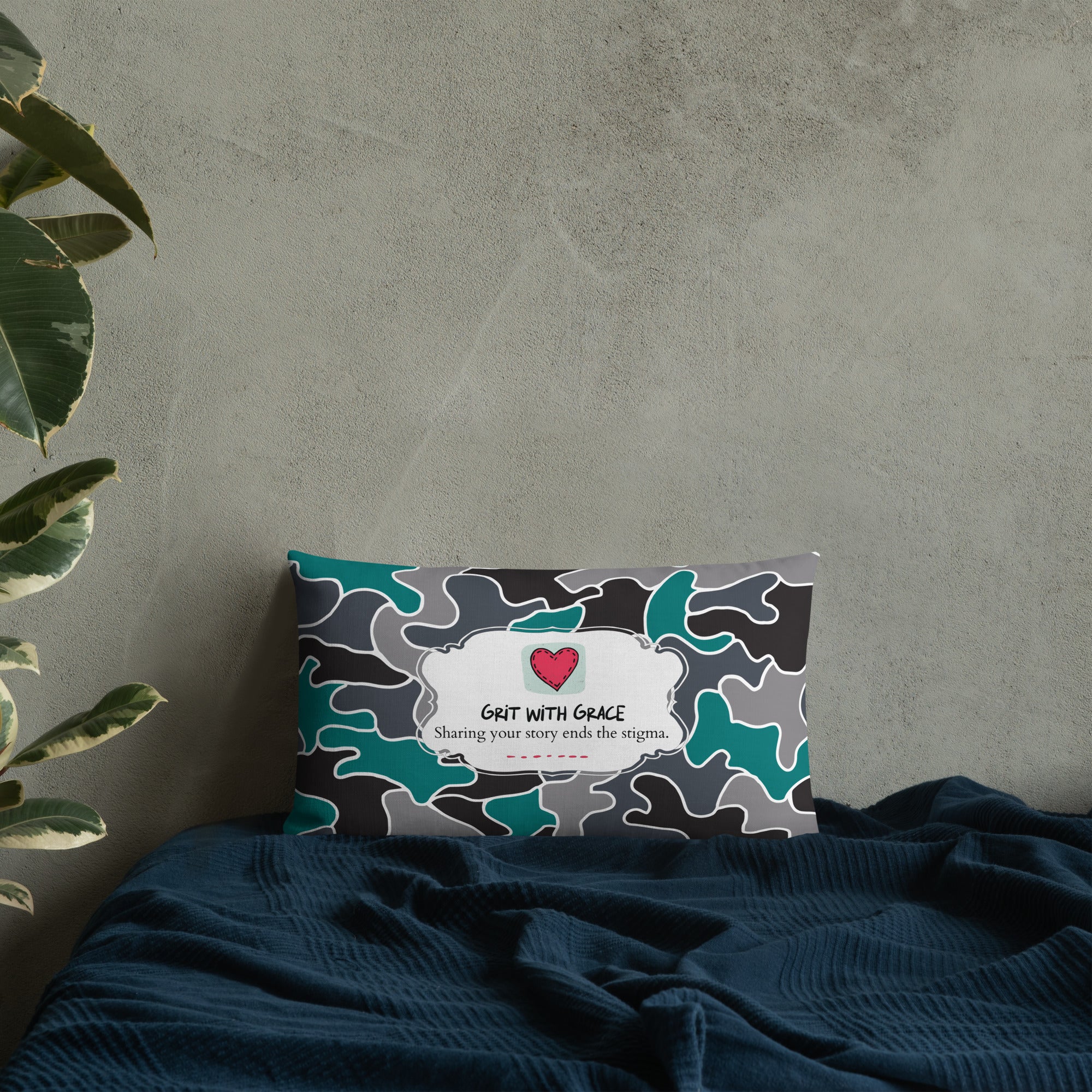 Army Enthusiast Camouflage Premium Throw Pillow