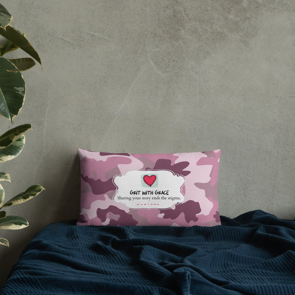 Army Enthusiast Camouflage Premium Throw Pillow