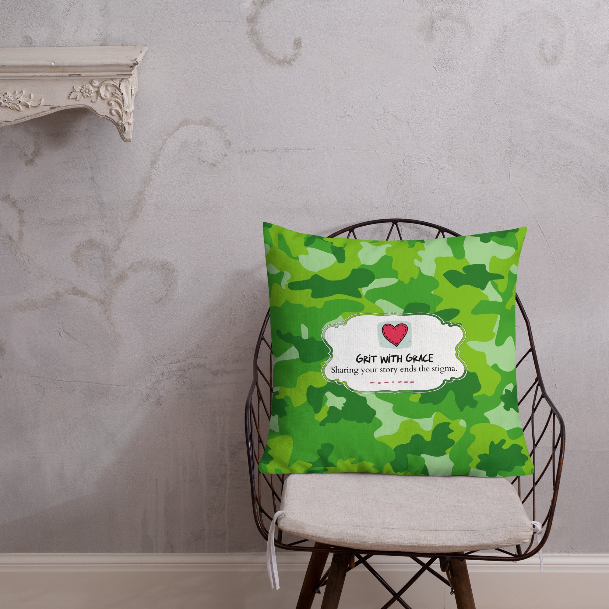 Army Enthusiast Camouflage Premium Throw Pillow
