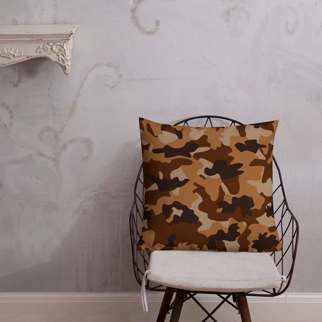 Army Enthusiast Camouflage Premium Throw Pillow