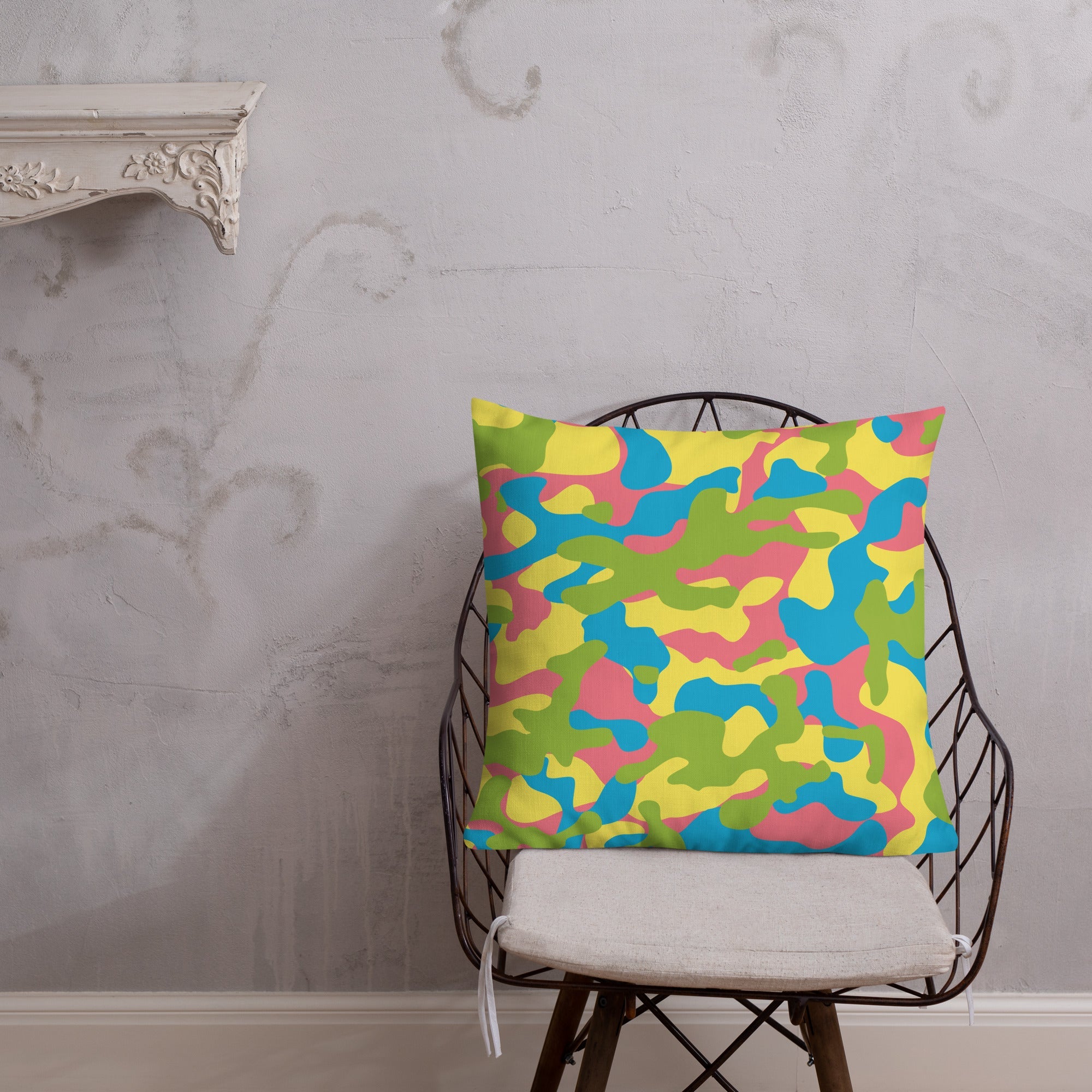 Army Enthusiast Camouflage Premium Throw Pillow