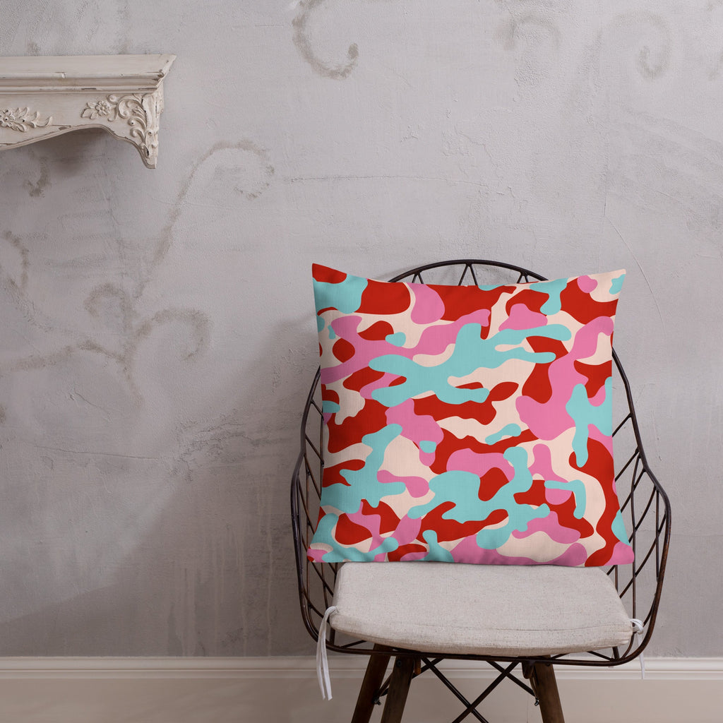 Army Enthusiast Camouflage Premium Throw Pillow