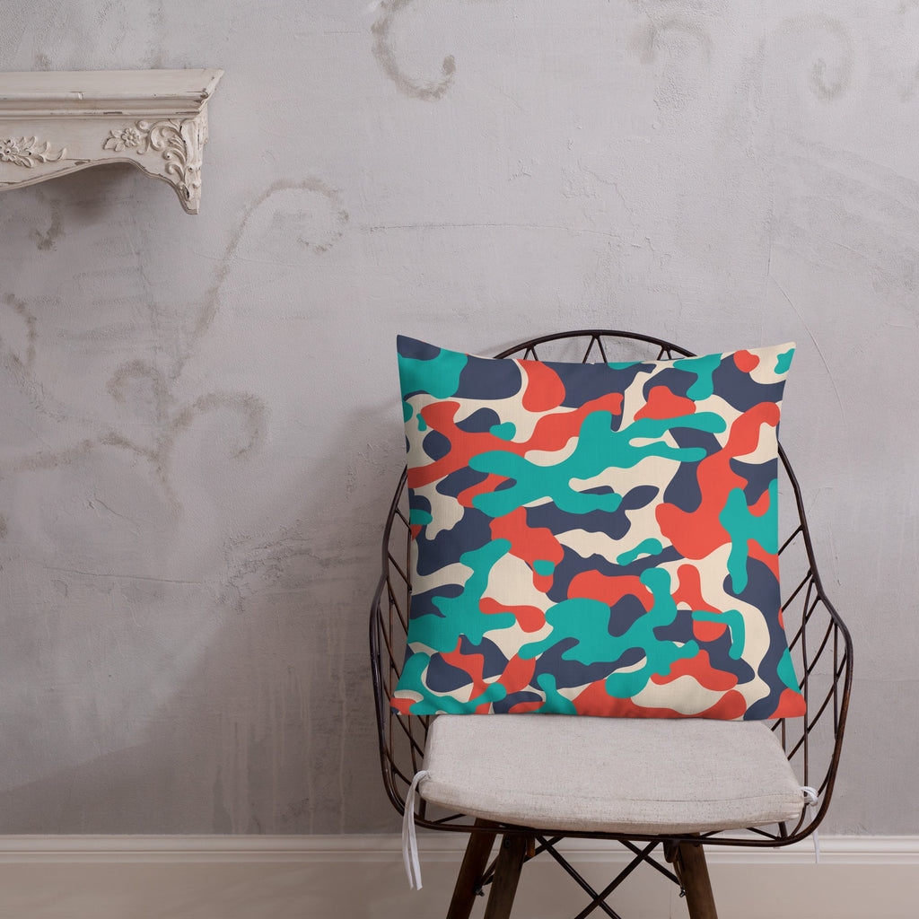 Army Enthusiast Camouflage Premium Throw Pillow