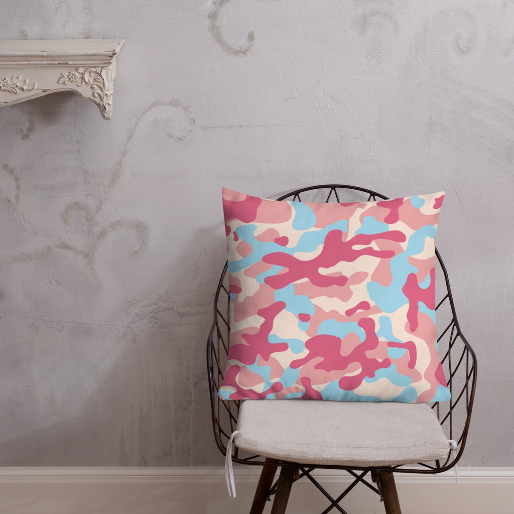 Army Enthusiast Camouflage Premium Throw Pillow