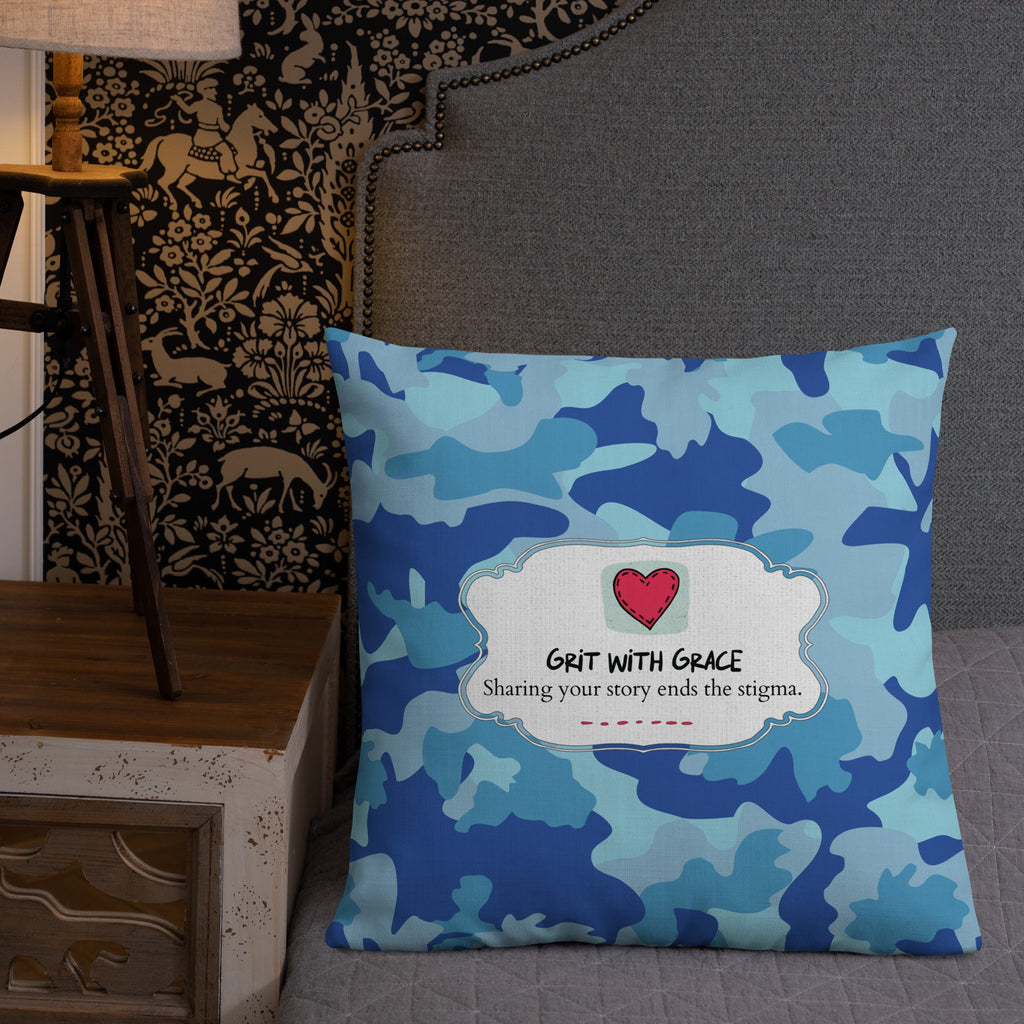 Army Enthusiast Camouflage Premium Throw Pillow