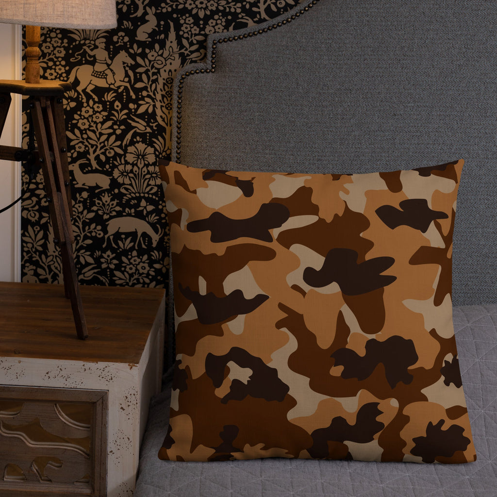 Army Enthusiast Camouflage Premium Throw Pillow