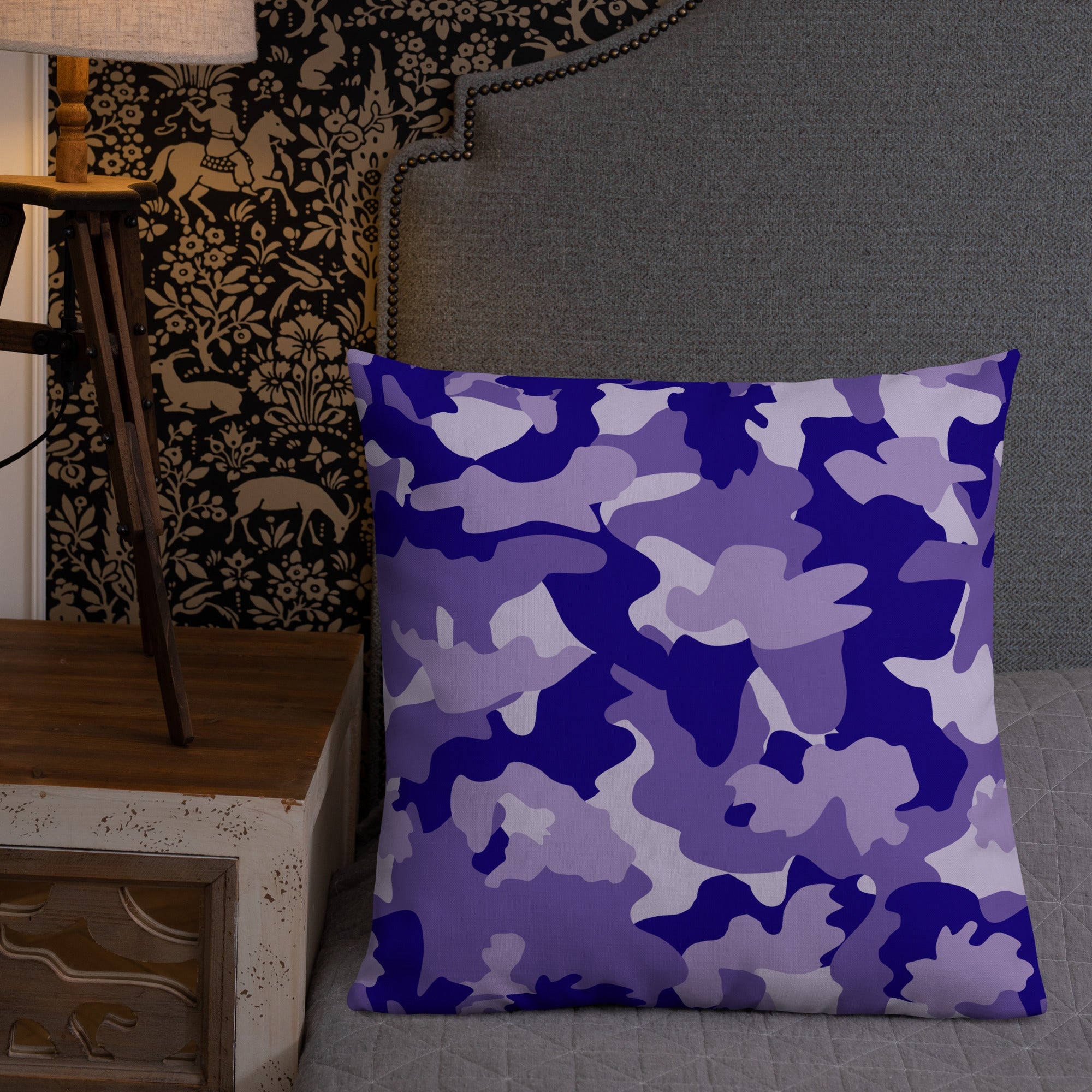 Army Enthusiast Camouflage Premium Throw Pillow