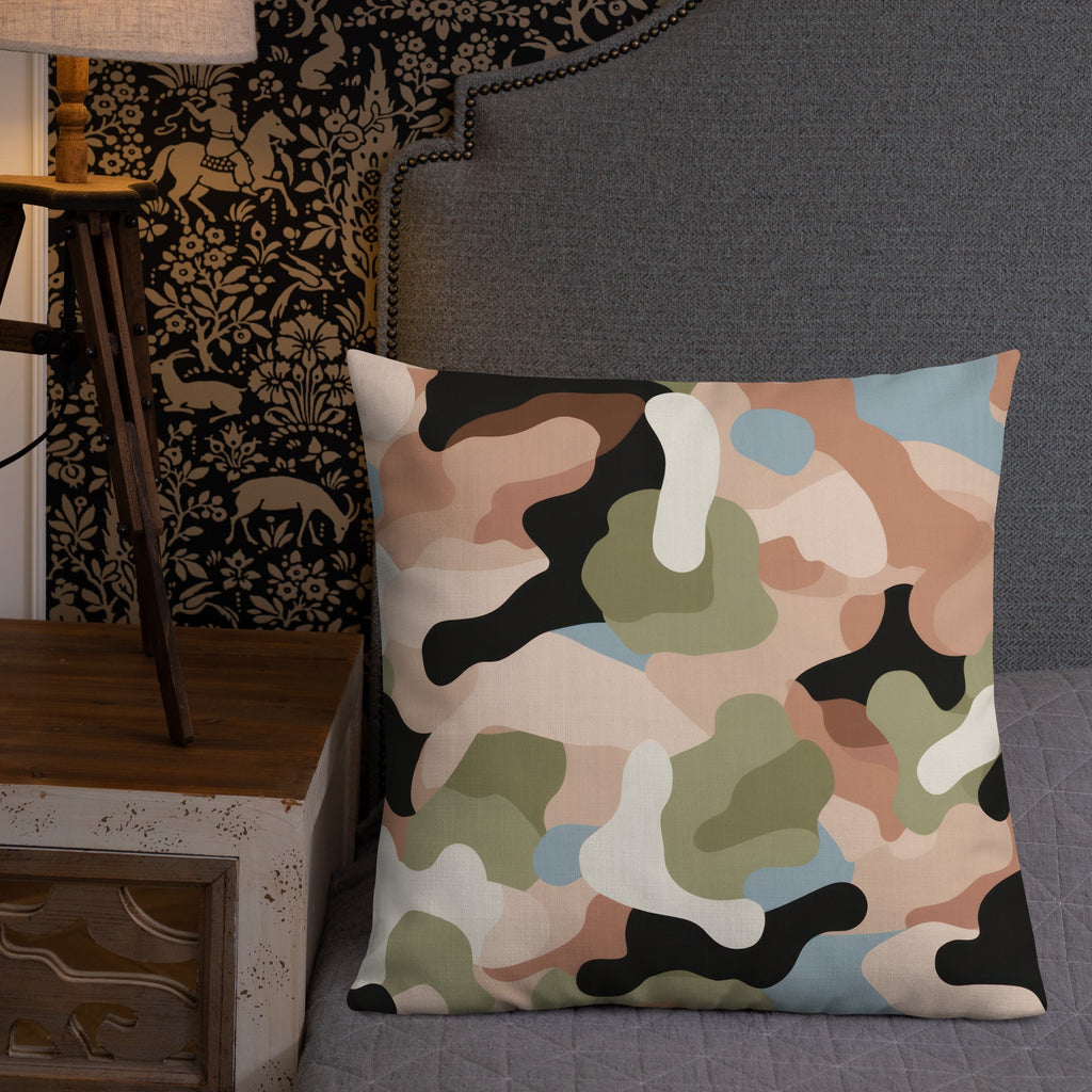 Army Enthusiast Camouflage Premium Throw Pillow