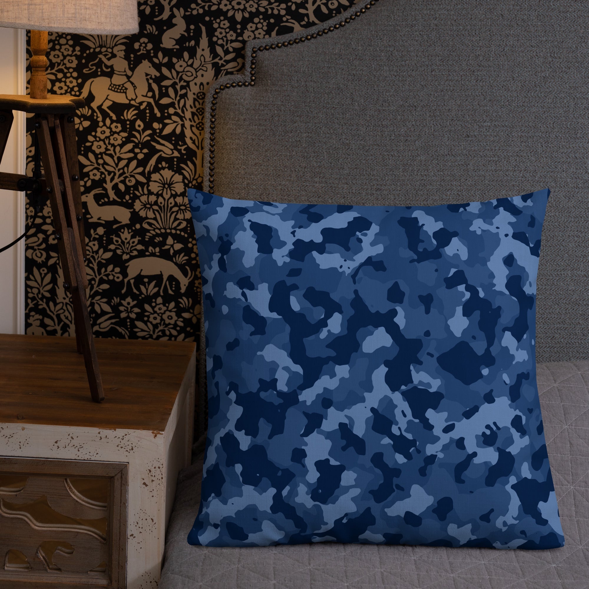 Army Enthusiast Camouflage Premium Throw Pillow