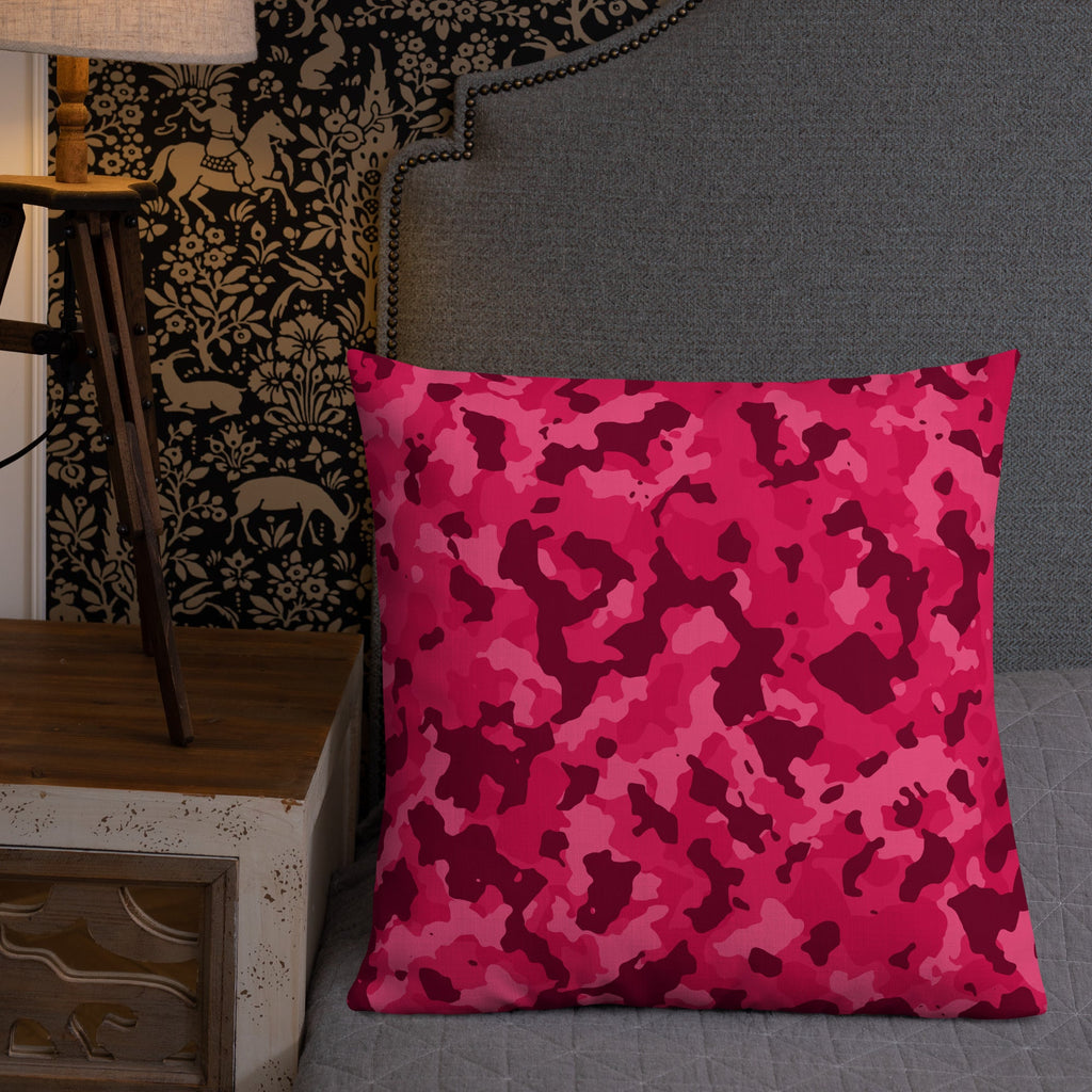 Army Enthusiast Camouflage Premium Throw Pillow