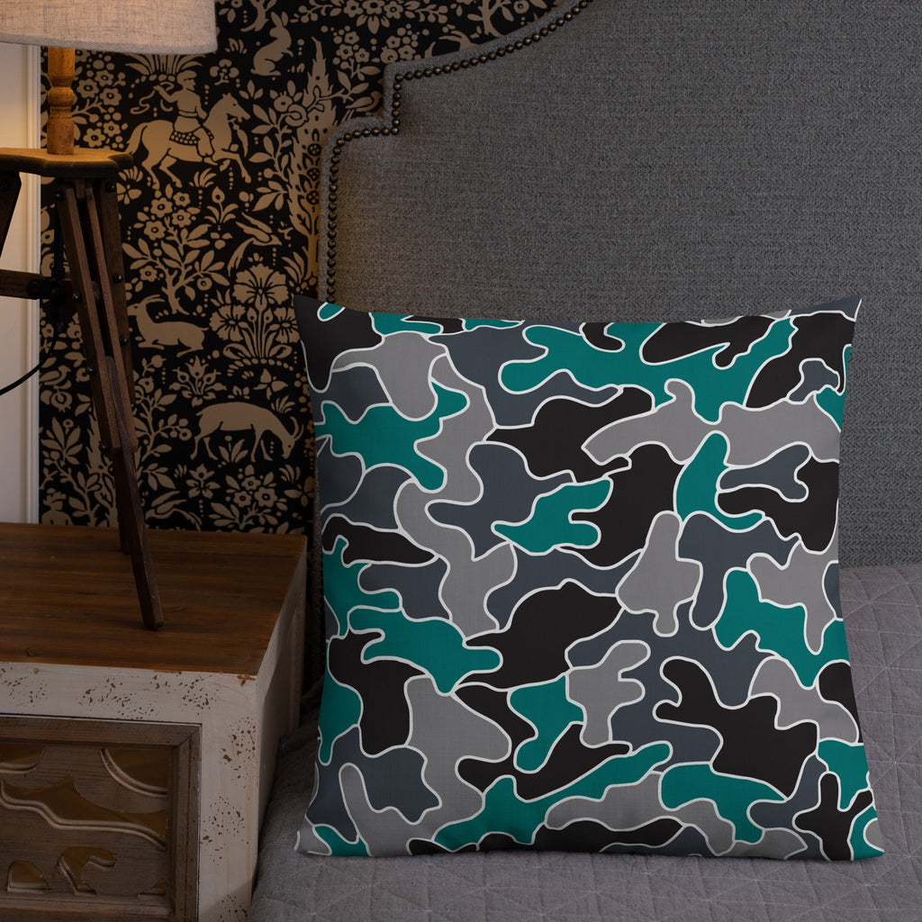 Army Enthusiast Camouflage Premium Throw Pillow