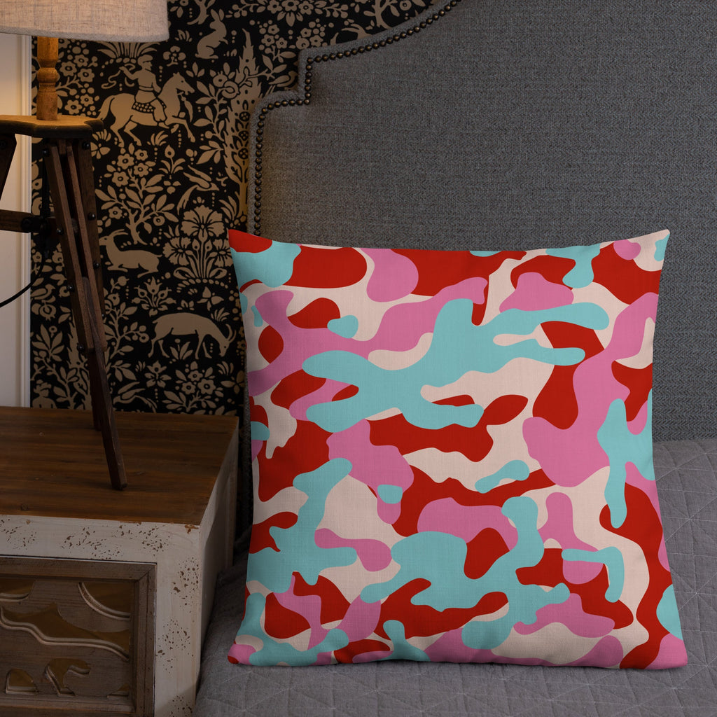 Army Enthusiast Camouflage Premium Throw Pillow