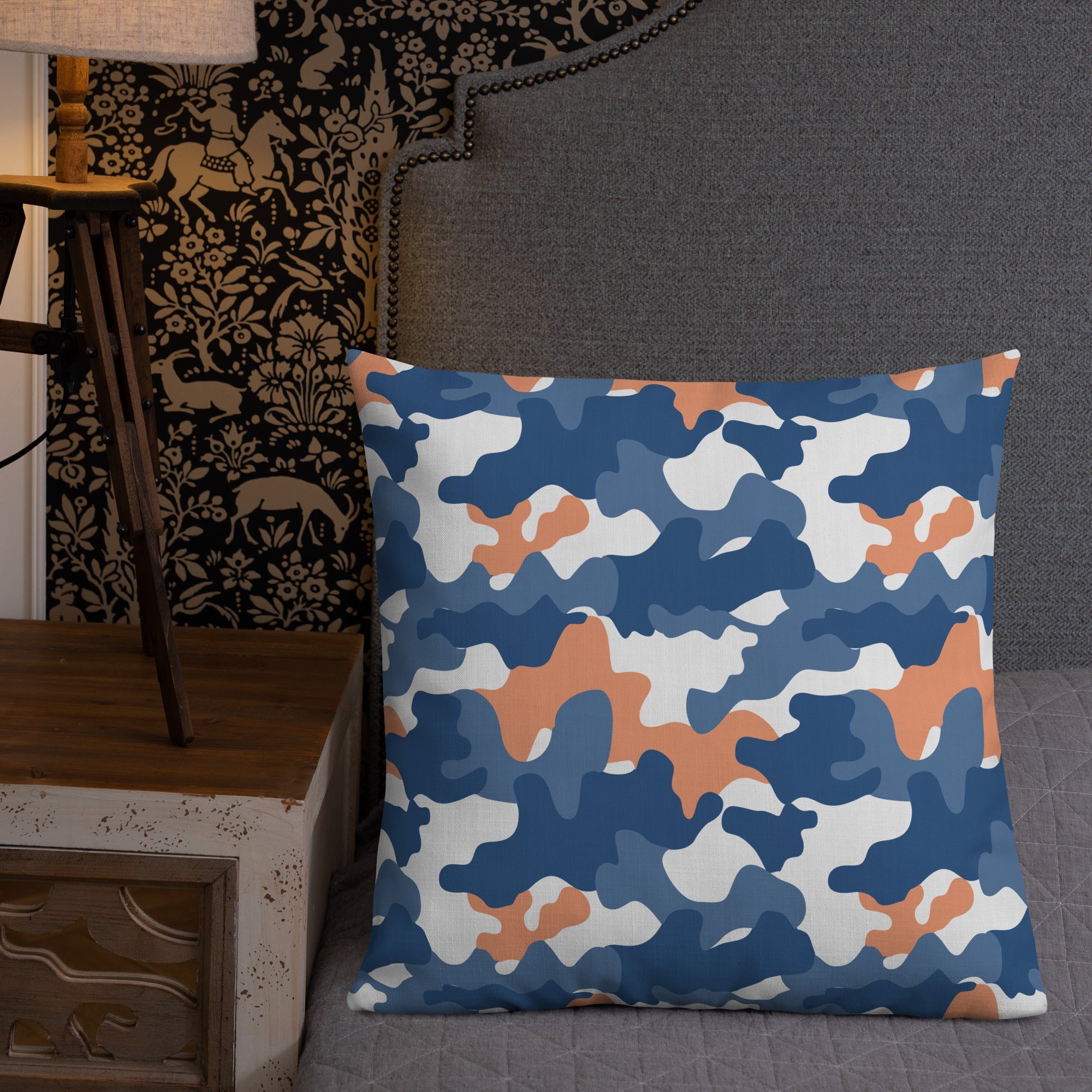 Army Enthusiast Camouflage Premium Throw Pillow