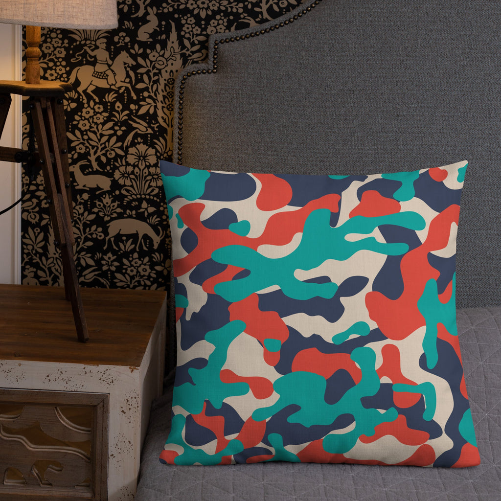 Army Enthusiast Camouflage Premium Throw Pillow