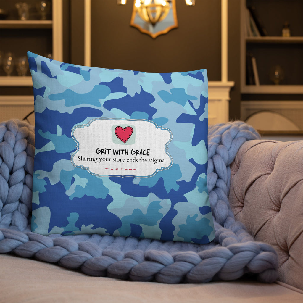 Army Enthusiast Camouflage Premium Throw Pillow