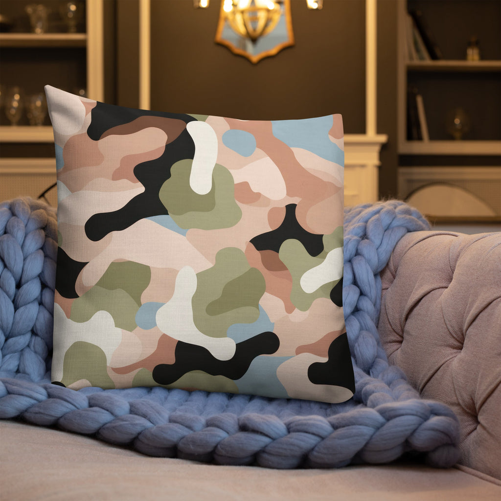 Army Enthusiast Camouflage Premium Throw Pillow