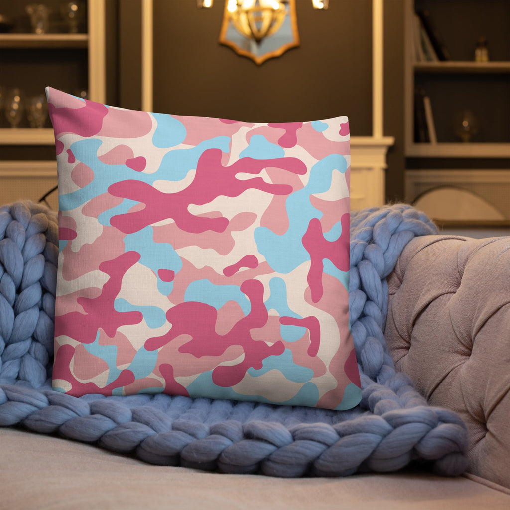 Army Enthusiast Camouflage Premium Throw Pillow