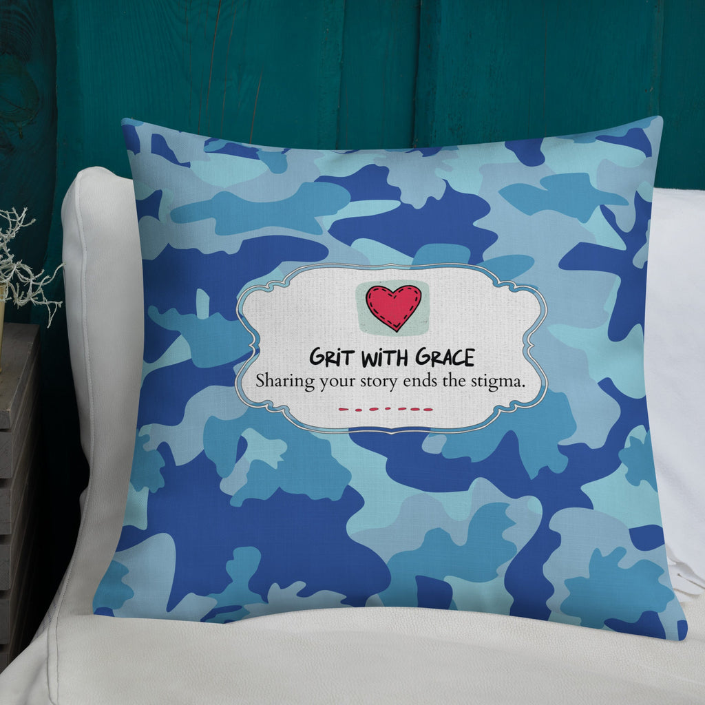 Army Enthusiast Camouflage Premium Throw Pillow