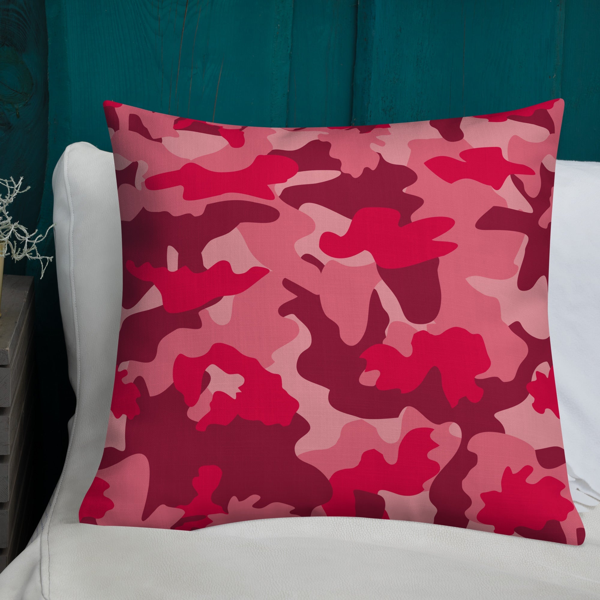 Army Enthusiast Camouflage Premium Throw Pillow