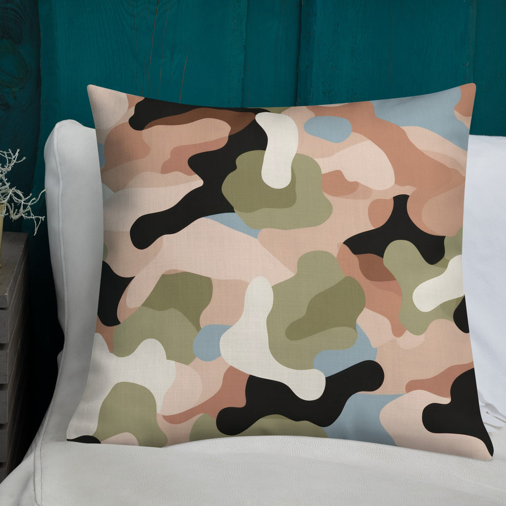 Army Enthusiast Camouflage Premium Throw Pillow