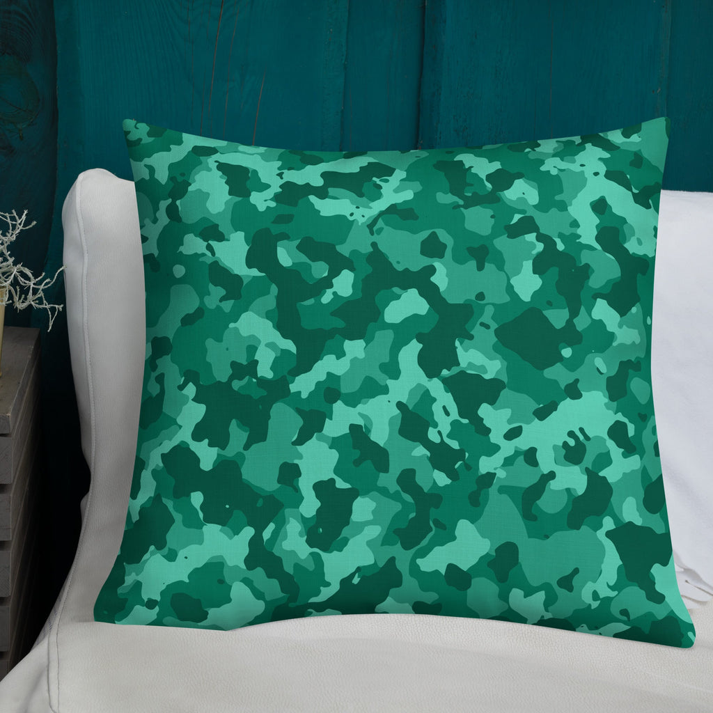 Army Enthusiast Camouflage Premium Throw Pillow