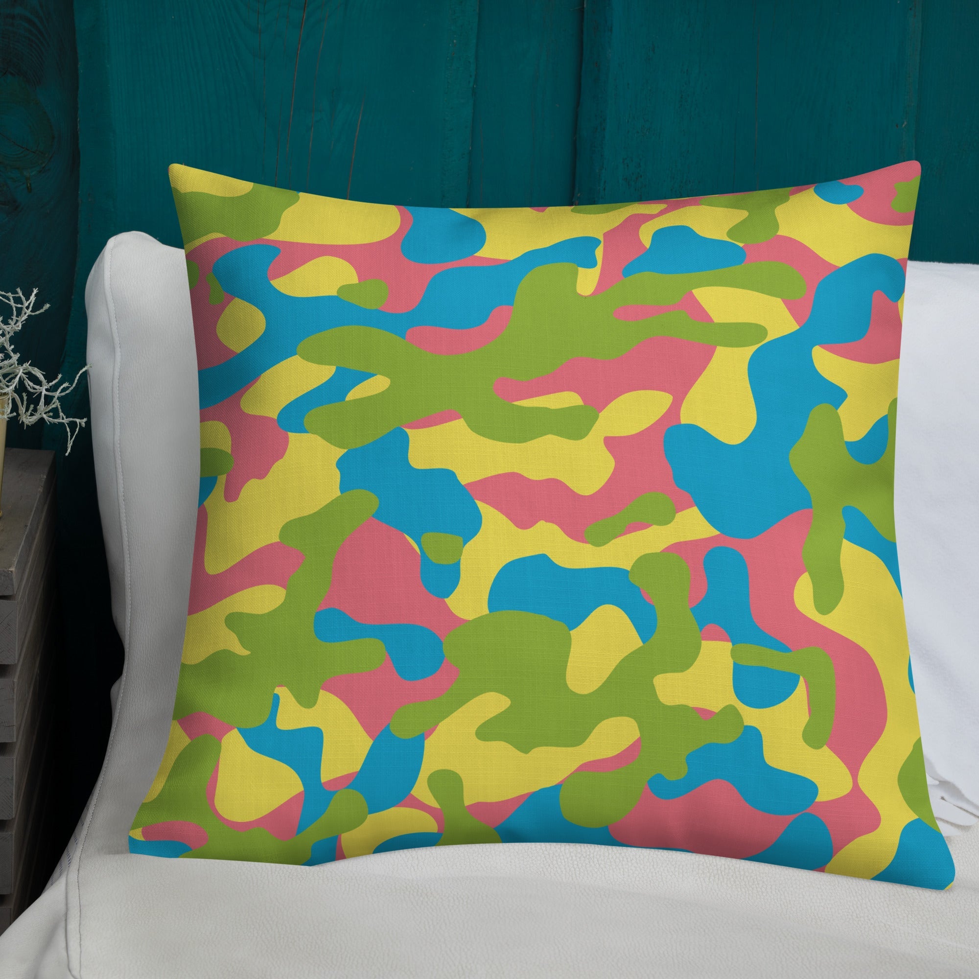 Army Enthusiast Camouflage Premium Throw Pillow
