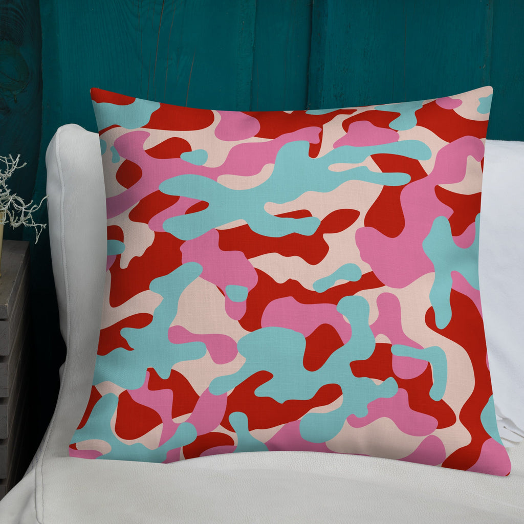 Army Enthusiast Camouflage Premium Throw Pillow
